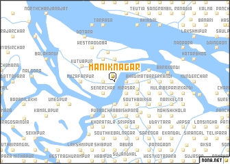 map of Māniknagar