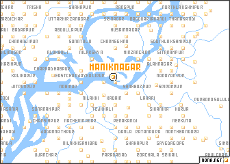 map of Māniknagar