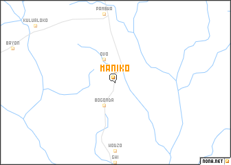 map of Maniko