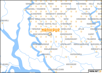 map of Mānikpur