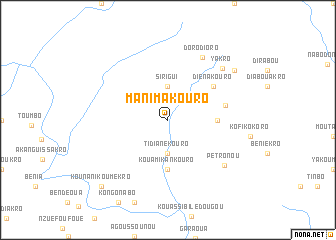 map of Manimakouro