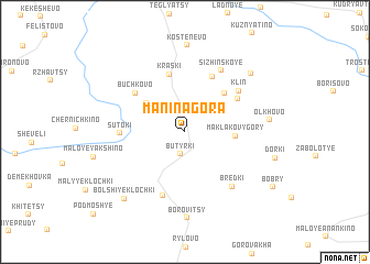 map of Manina Gora