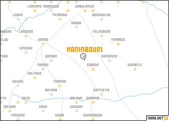 map of Maninbouri