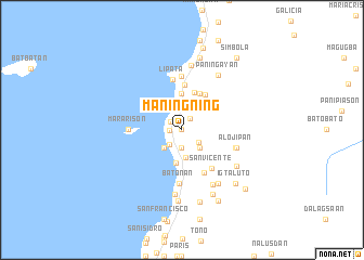 map of Maning-ning