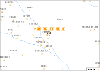 map of Maningueningue