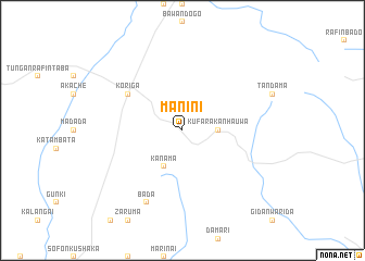 map of Manini