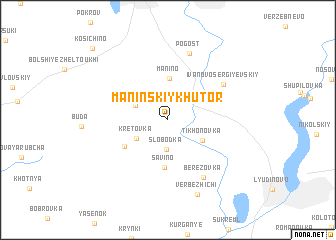 map of Maninskiy Khutor