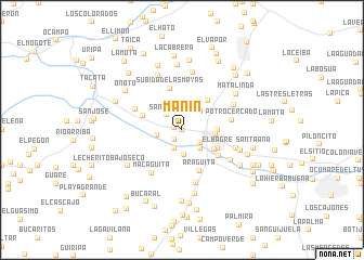 map of Manín