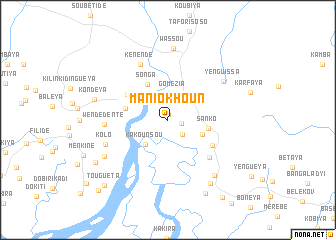 map of Maniokhoun