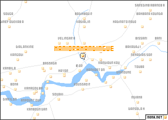 map of Maniora Mandingue