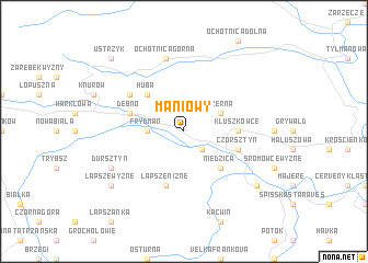 map of Maniowy