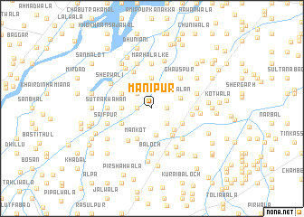 map of Mānīpur