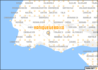 map of Manique de Baixo