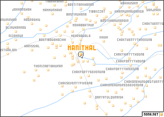 map of Manīthal