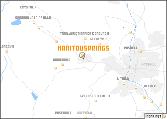 map of Manitou Springs