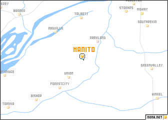 map of Manito