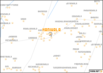 map of Manīwāla