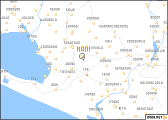 map of Mani