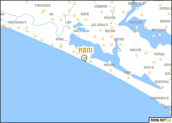 map of Mani