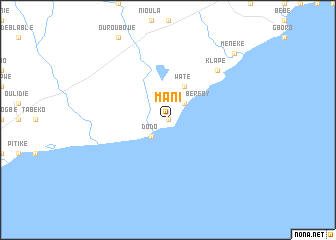 map of Mani