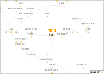 map of Maní