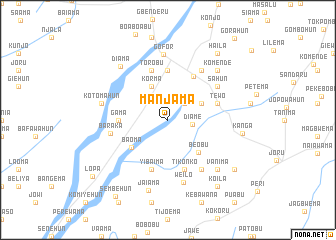 map of Manjama