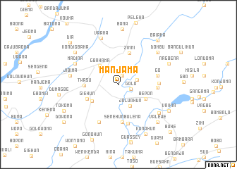 map of Manjama