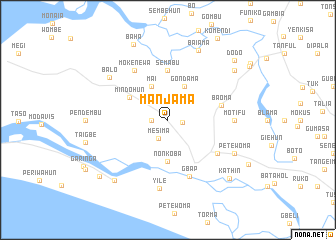 map of Manjama