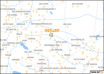 map of Manjan