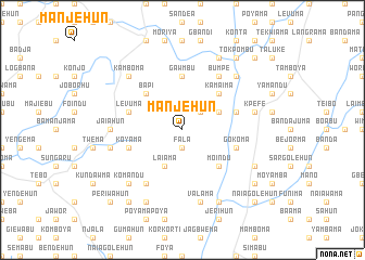 map of Manjehun