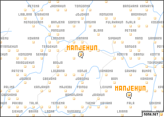 map of Manjehun