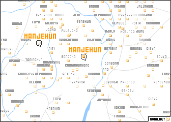 map of Manjehun