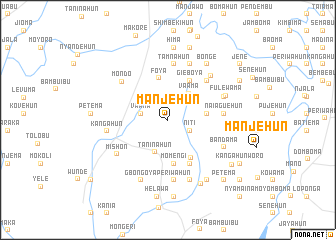 map of Manjehun