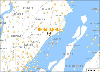 map of Mānjhewāla