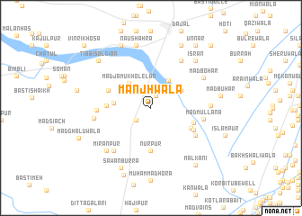 map of Manjhwāla