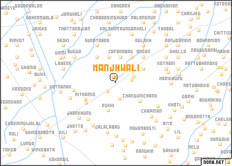 map of Manjhwāli