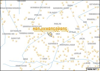 map of Mānji Khān Gopang