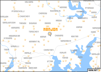 map of Manjŏm