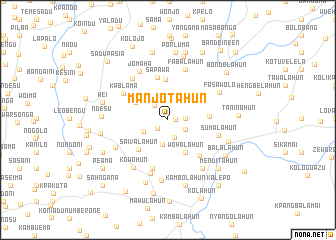 map of Manjotahun
