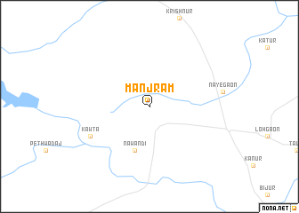 map of Mānjram