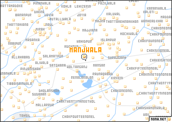 map of Manjwāla