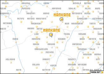 map of Mankane