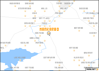 map of Månkarbo