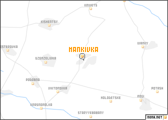 map of Manʼkivka