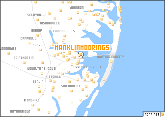 map of Manklin Moorings