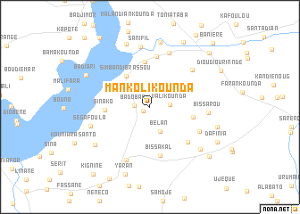 map of Mankolikounda