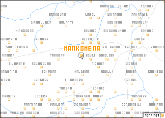 map of Mankoména