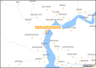 map of Mankonondine