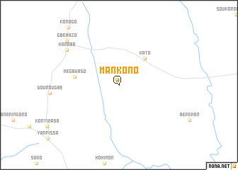 map of Mankono