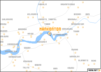 map of Mankonton